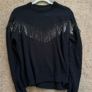 Express Black Knit Sweater